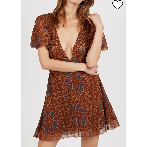 Cleobella Dresses & Skirts - Like New Cleobella Brown Paisley Mini Dress